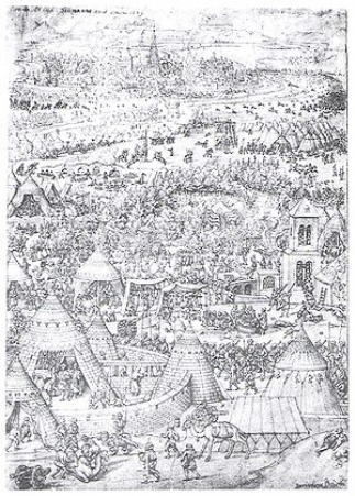 Kanuni Sultan Süleyman komutasındaki Osmanlı ordusu Viyanayı kuşatmaya aldı.